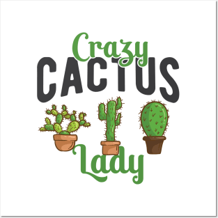 Crazy Cactus Lady _B Posters and Art